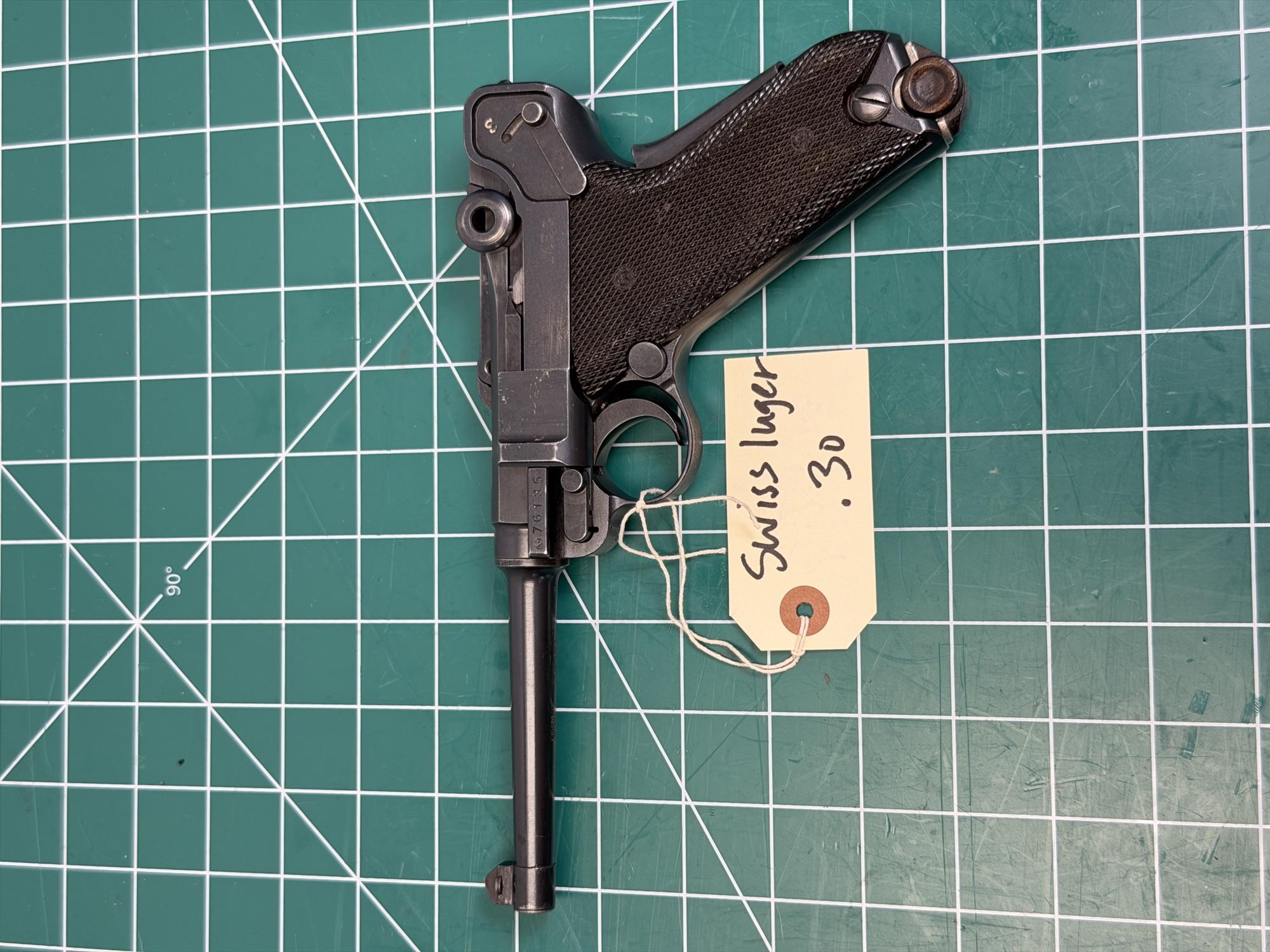 Waffenfabrik Bern Swiss Luger 06/29 pistol chambered in .30 Luger