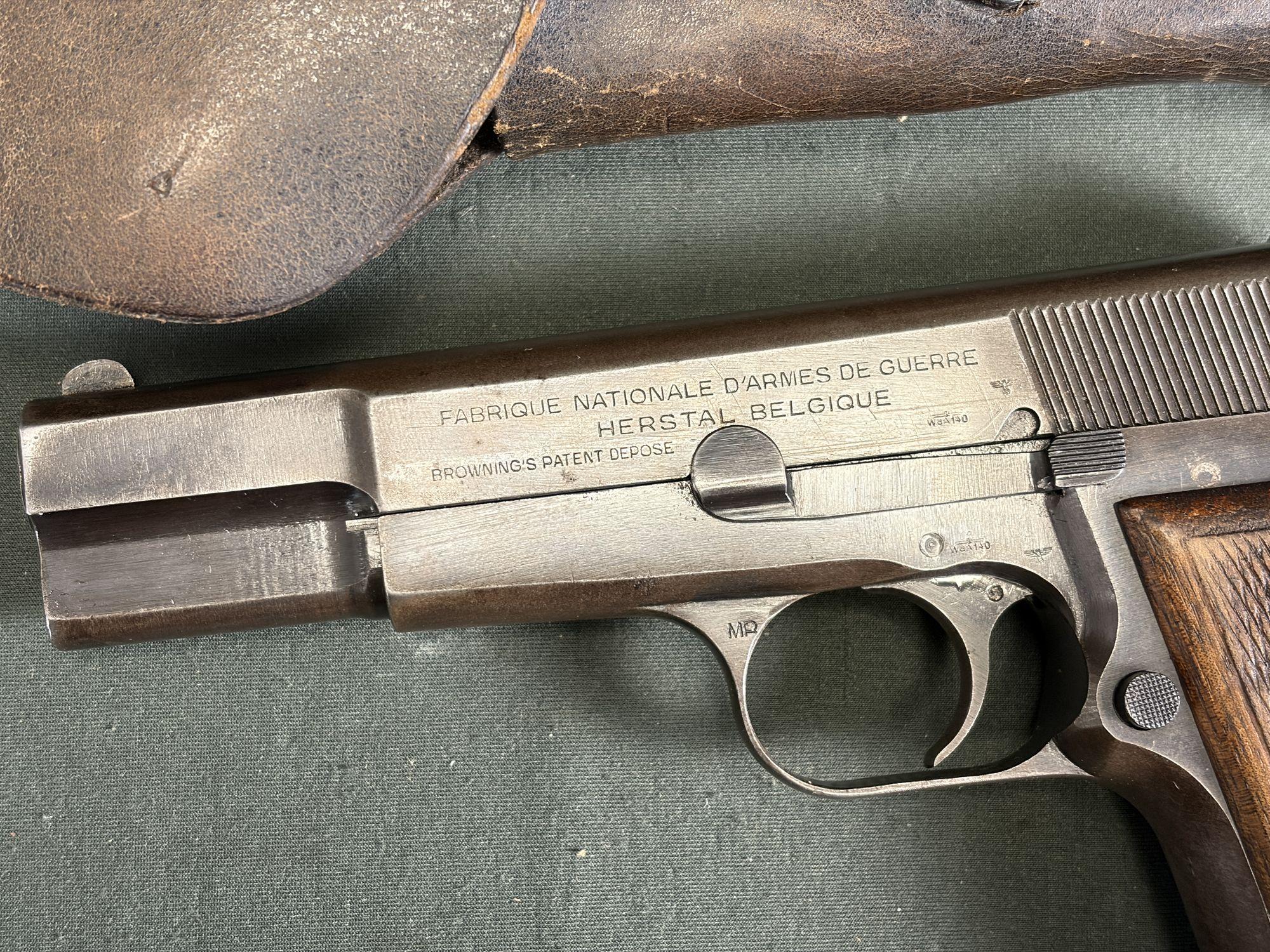 Nazi-marked FN Browning Hi Power, WaA140, all-matching - Image 2