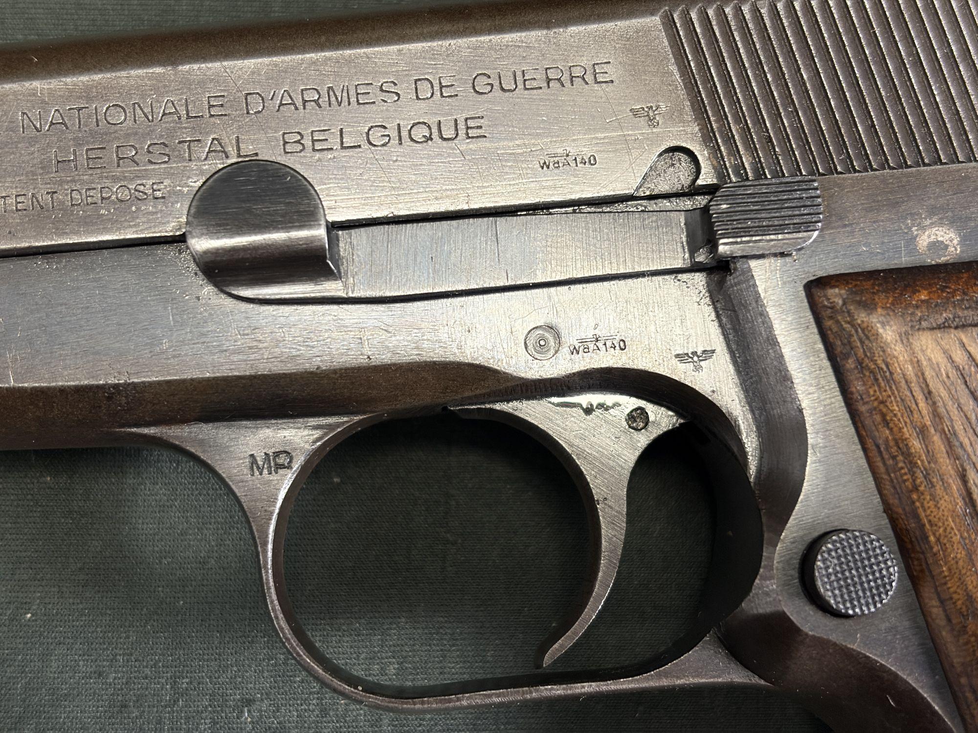 Nazi-marked FN Browning Hi Power, WaA140, all-matching - Image 3