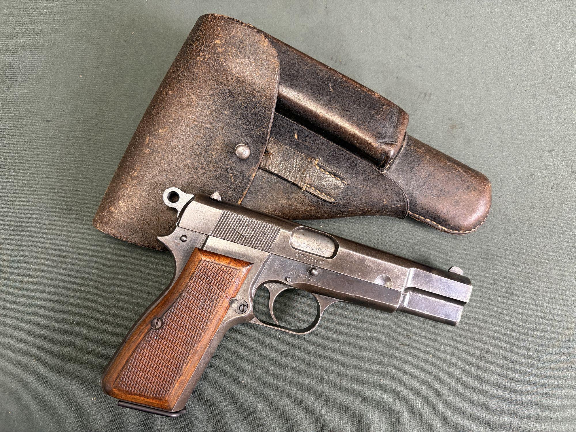 Nazi-marked FN Browning Hi Power, WaA140, all-matching