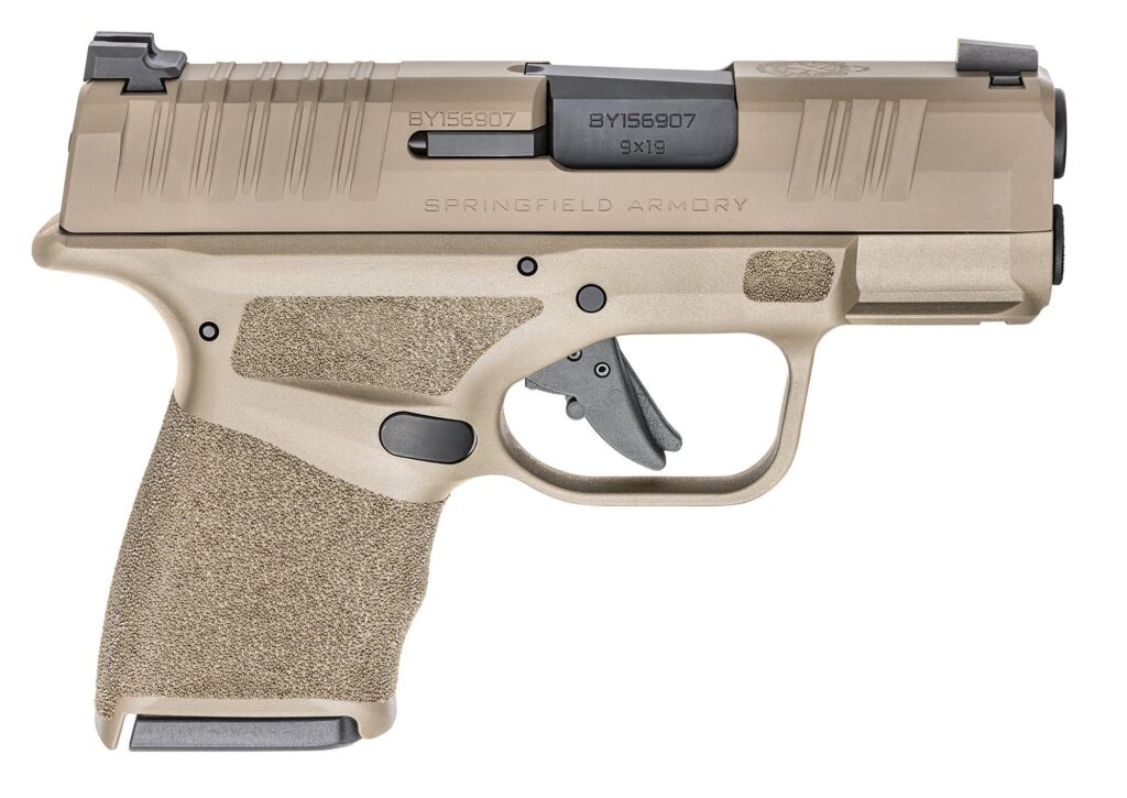 Springfield Hellcat 3″ Micro-Compact 9mm Desert FDE — 5 Magazines Included