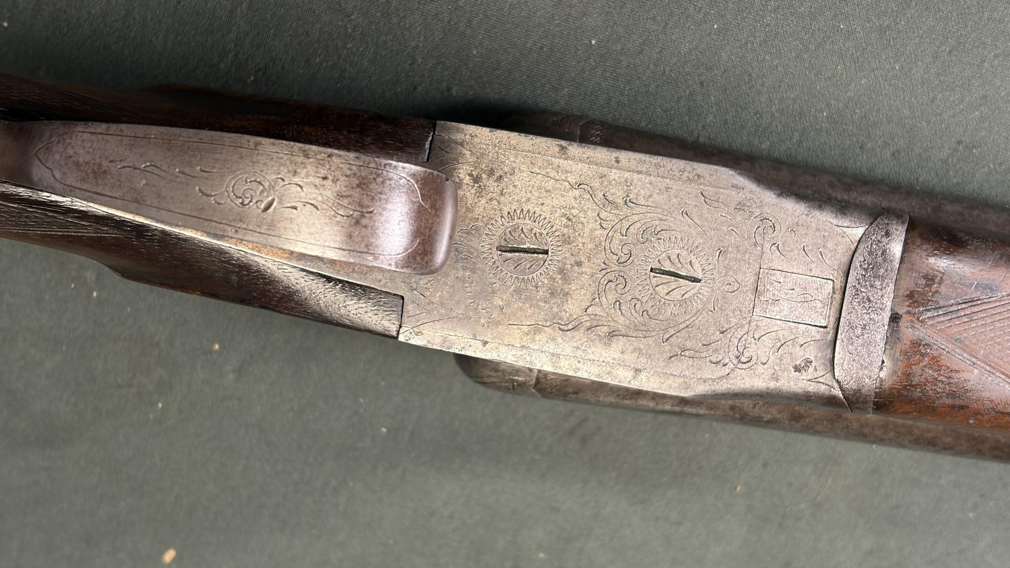 Belgian 12ga SxS Shotgun — Liège, Japanese Yokosuka Marked - Image 4