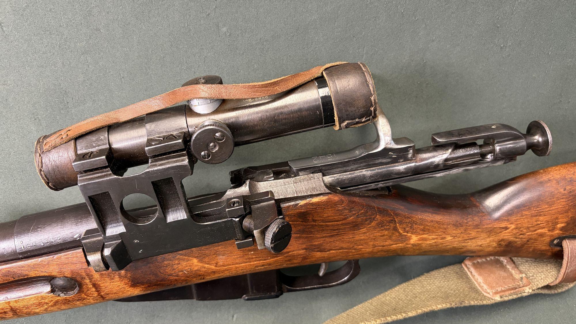 Soviet Mosin M91/30 PU Sniper Config 7.62×54R — 1942 Izhevsk - Image 4