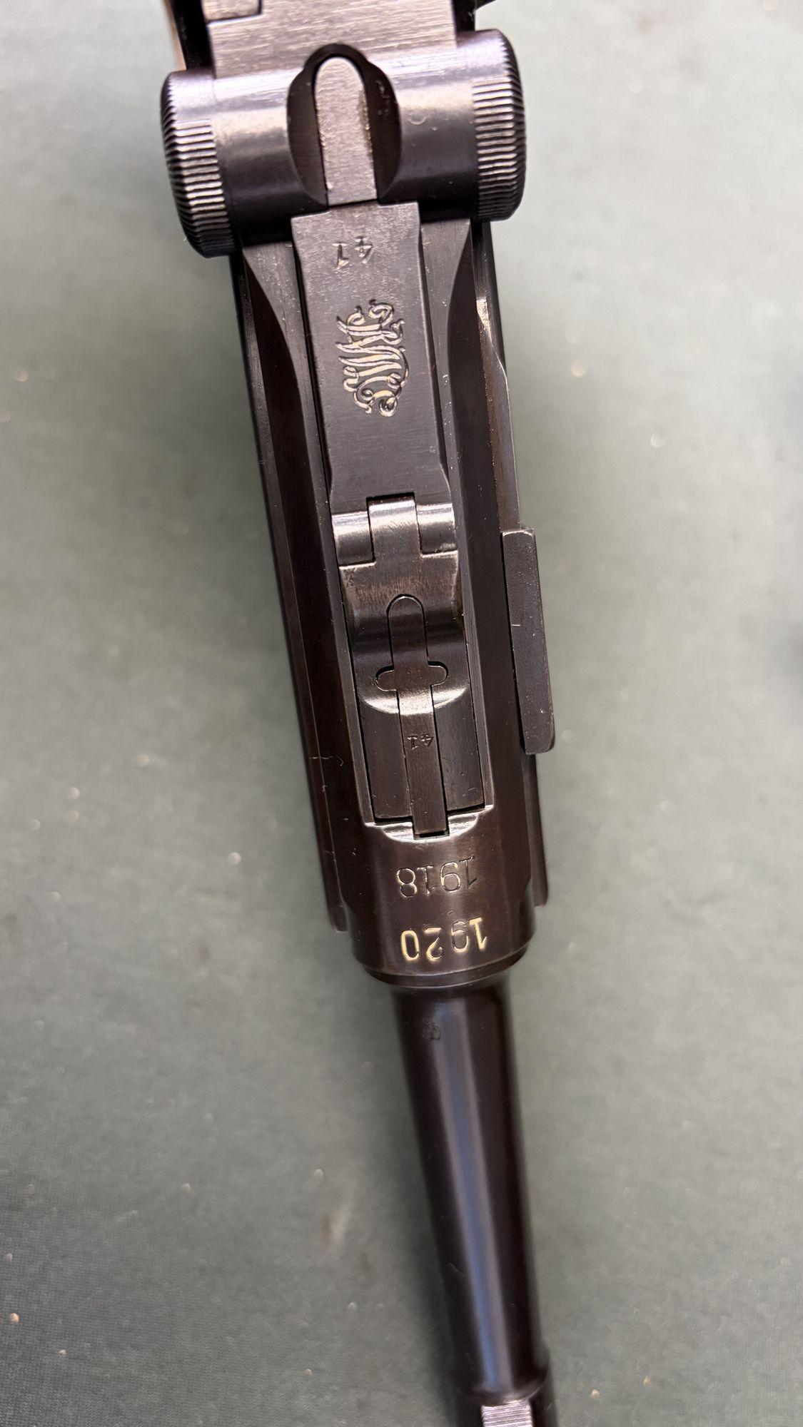 DWM P.08 Luger 9mm — 1918, Weimar Police, Matching - Image 6