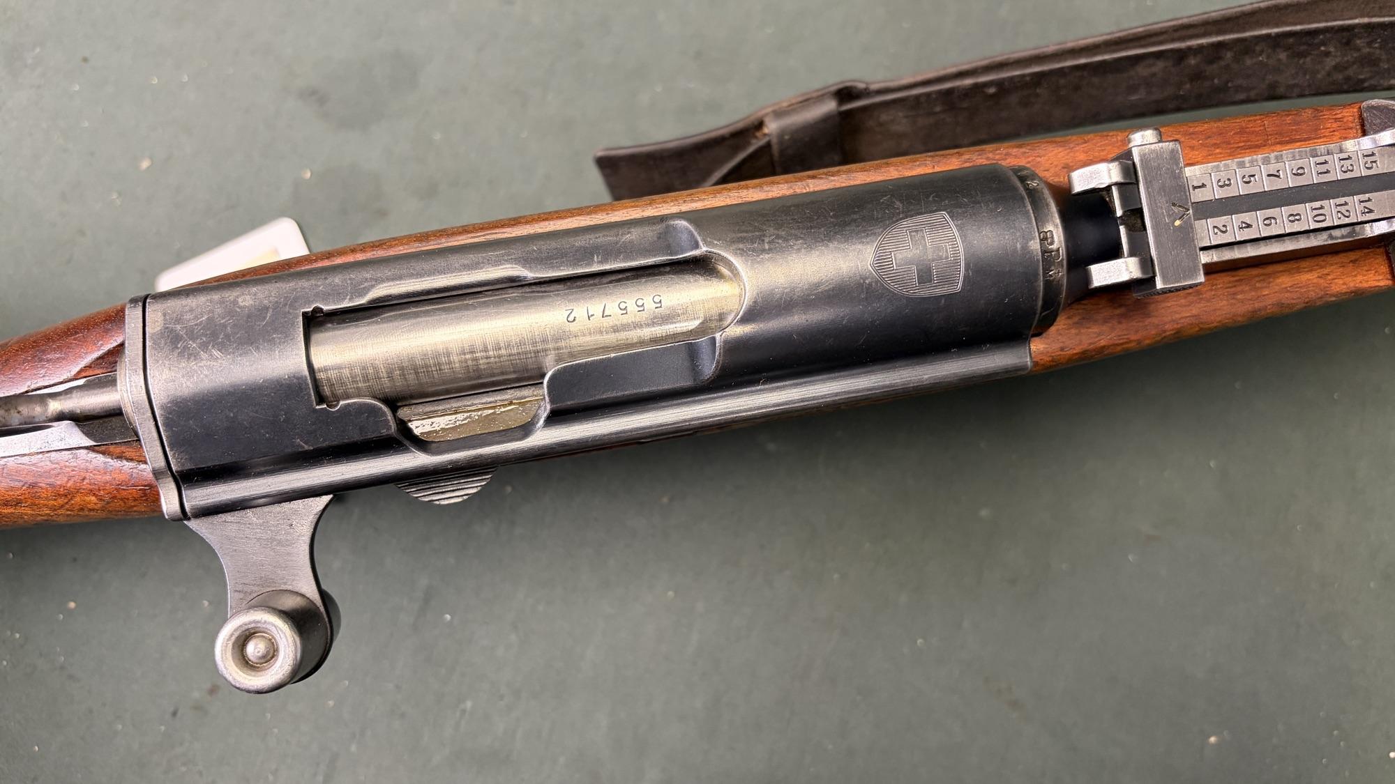 Swiss K31 7.5x55 All Matching Including Bayonet and Troop Tag - Image 2