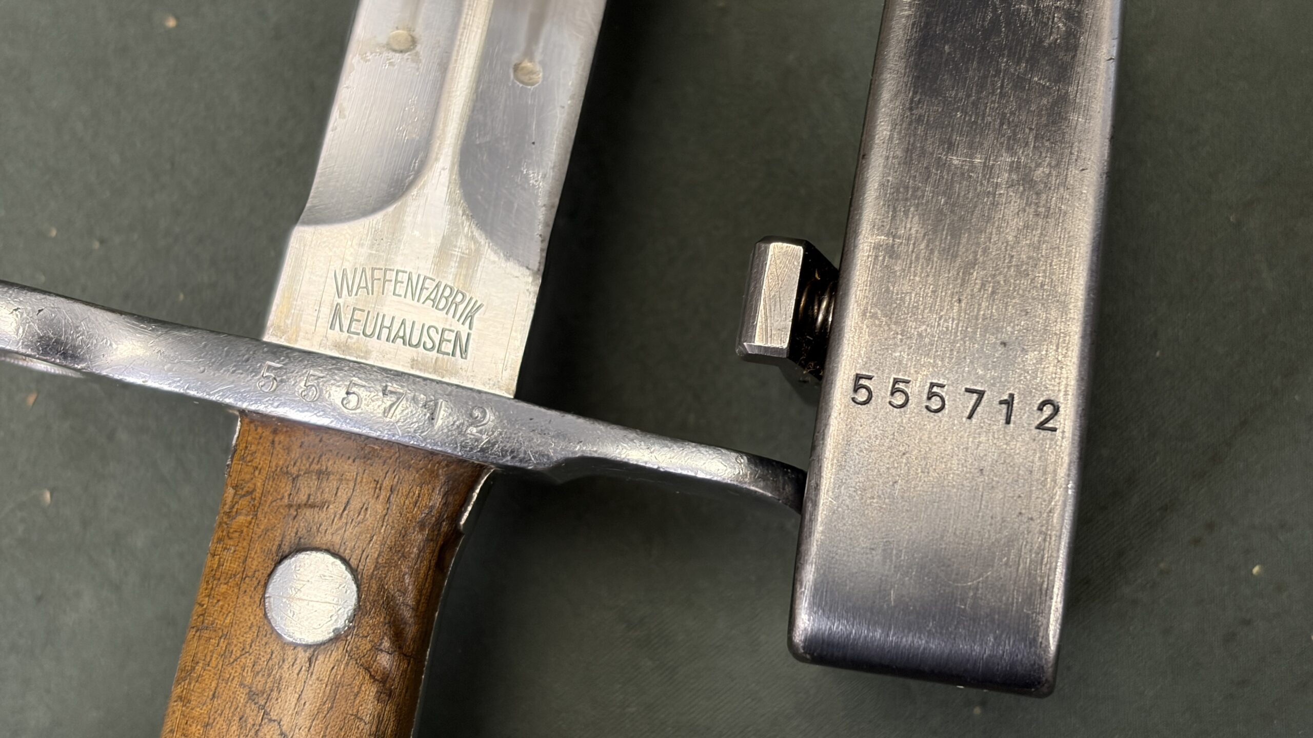 Swiss K31 7.5x55 All Matching Including Bayonet and Troop Tag - Image 9