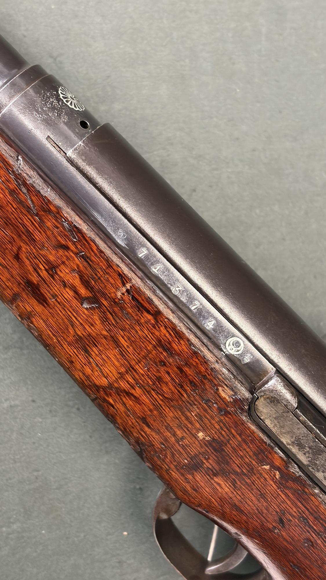 Circa 1936 Japanese Type 38 Arisaka 6.5x50mm Intact Mum Attributed Bringback - Image 3