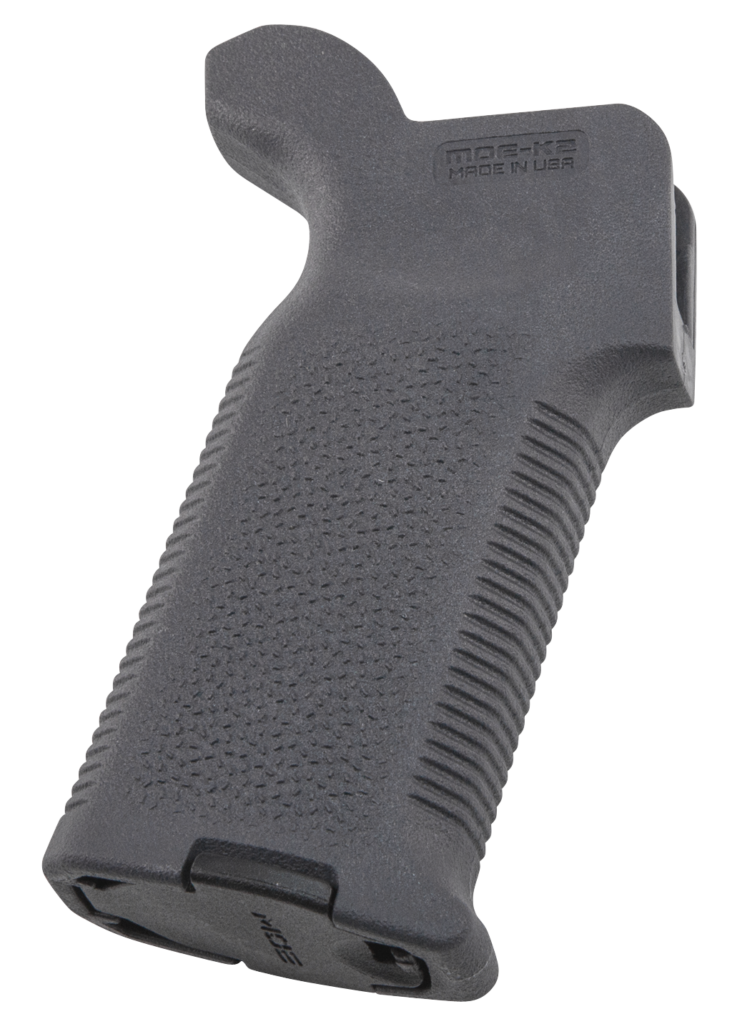 Magpul MAG522-GRY MOE-K2 Grip Aggressive Textured Gray Polymer for AR-15, AR-10, M4, M16, M110, SR25