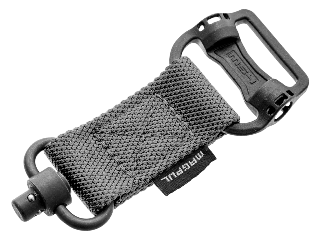 Magpul MAG519-GRY MS1/MS4 Sling Adapter made of Steel with Maganese Phosphate Stealth Gray Finish, Polymer Hardware, Nylon 1.25″ Webbing & T