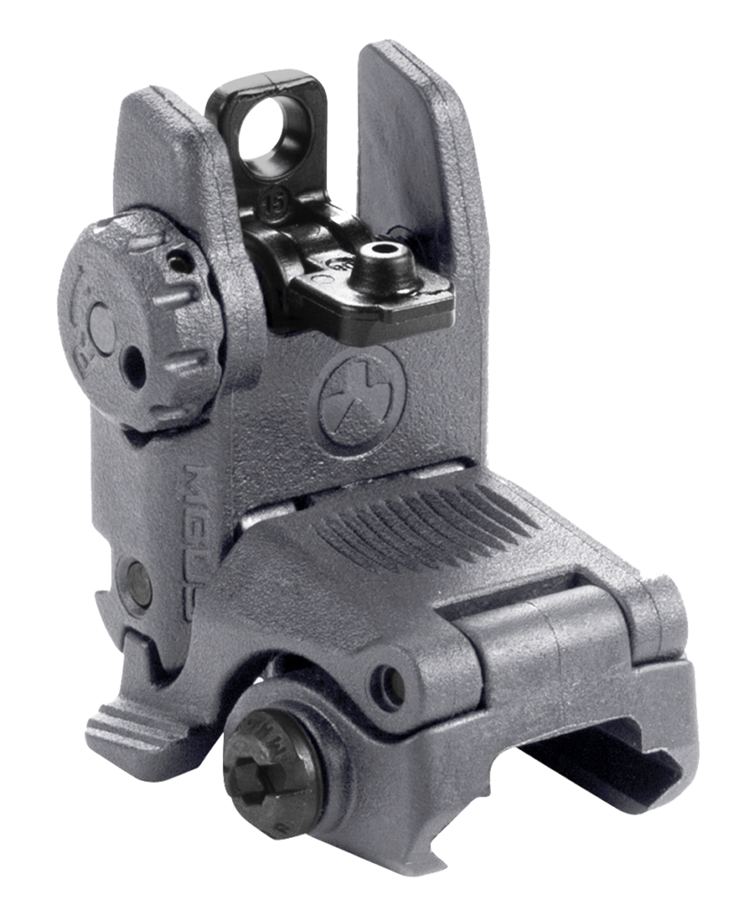 Magpul MBUS Gen 2 Rear Sight – Polymer Flip-Up Back-Up Sight, Picatinny, Stealth Gray