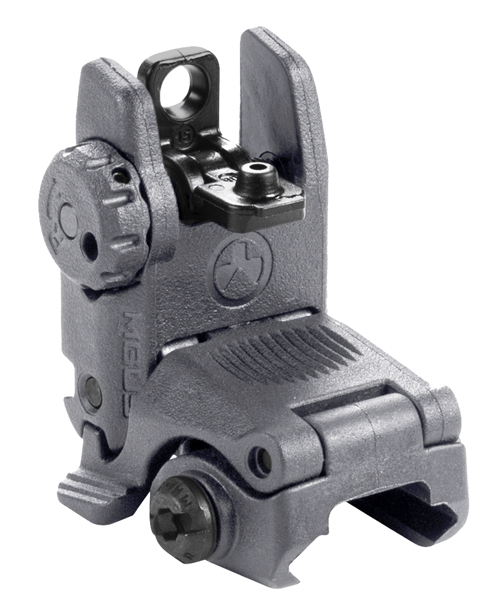 Magpul MBUS Gen 2 Rear Sight – Polymer Flip-Up Back-Up Sight, Picatinny, Stealth Gray