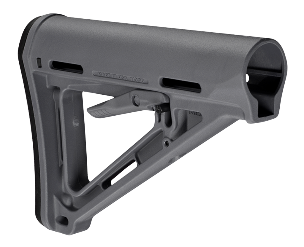 Magpul MOE Carbine Stock – Mil-Spec, AR-15/M4, Stealth Gray