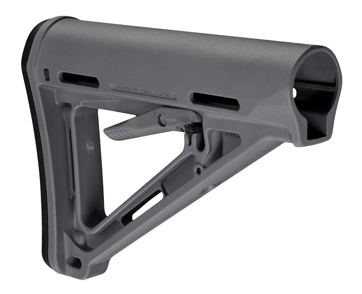 Magpul MOE Carbine Stock – Mil-Spec, AR-15/M4, Stealth Gray