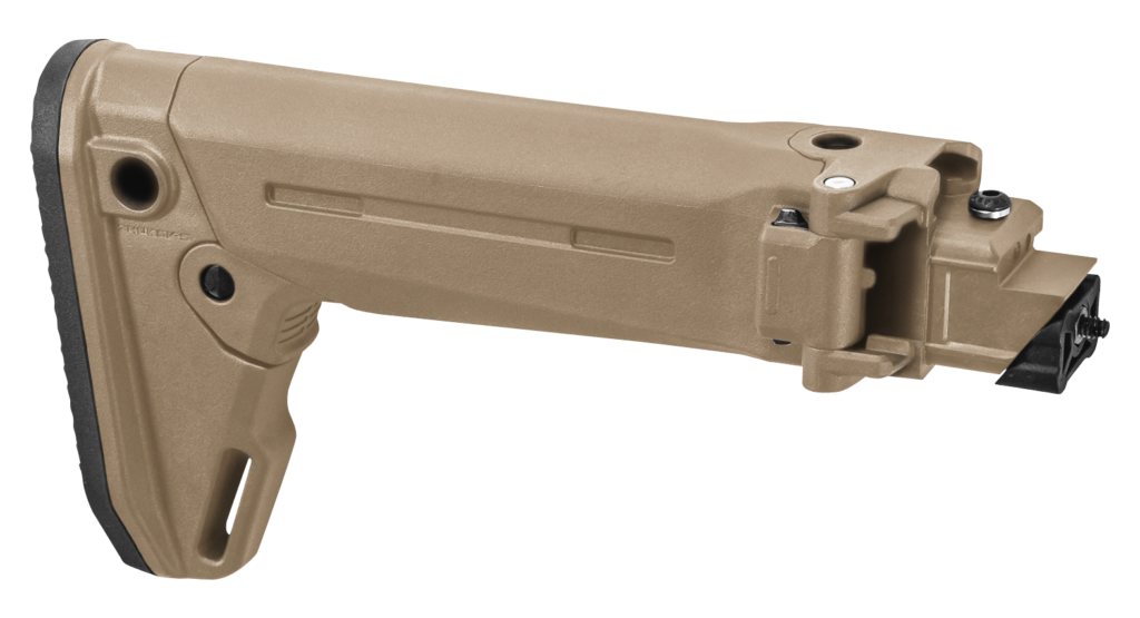 Magpul Zhukov-S Folding Stock – Stamped AK, Right-Side Folding, Flat Dark Earth