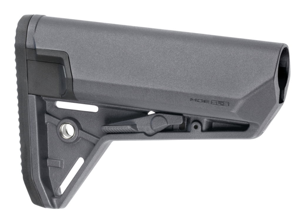 Magpul MOE SL-S Carbine Stock – Mil-Spec, Waterproof Storage, AR-15/M4, Stealth Gray