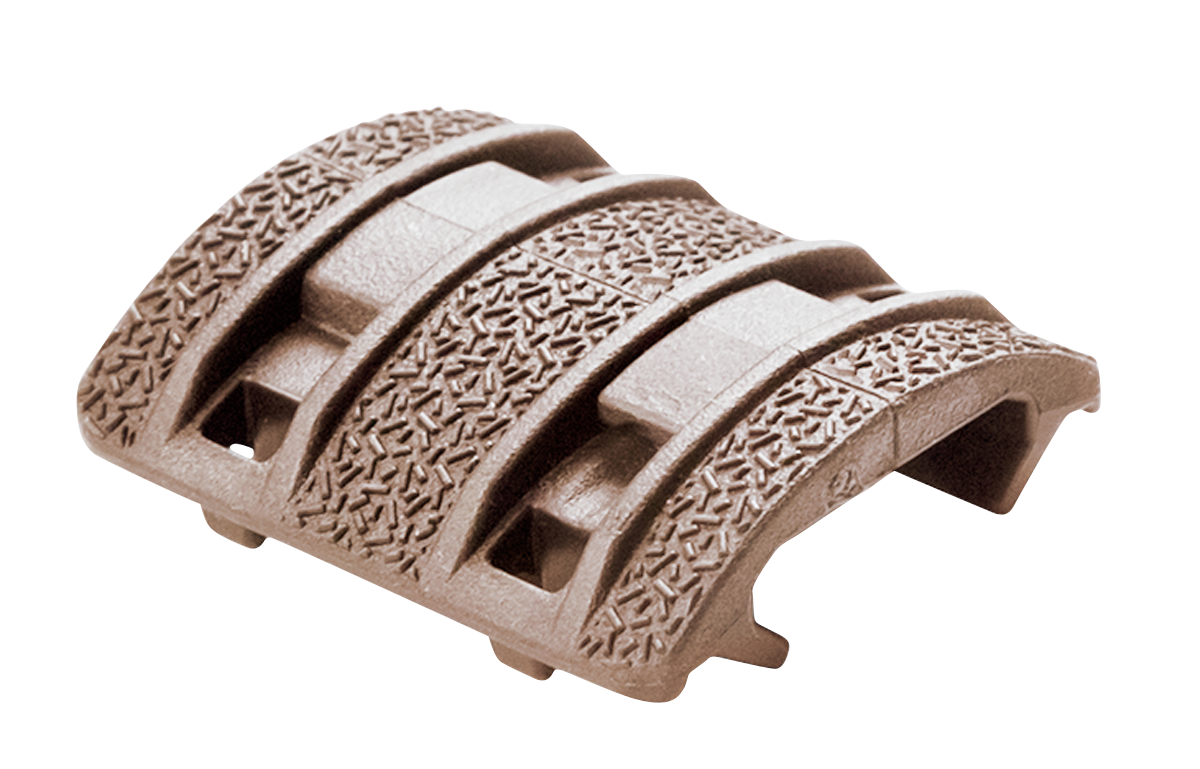 Magpul XTM Enhanced Rail Panels – Picatinny Rail Covers, 4 Two-Piece Panels, Flat Dark Earth