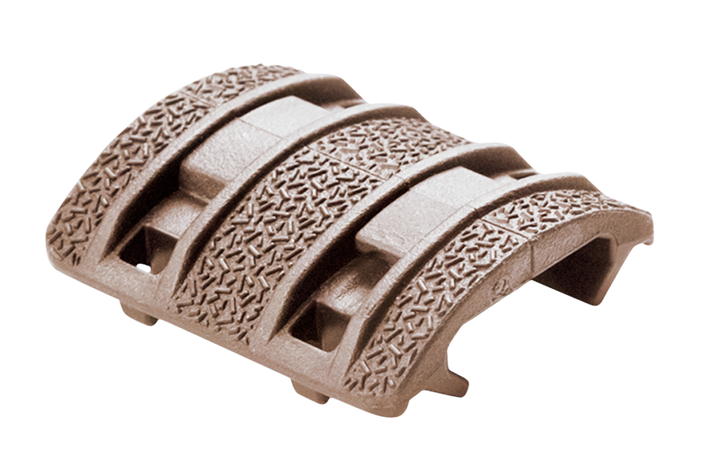 Magpul XTM Enhanced Rail Panels – Picatinny Rail Covers, 4 Two-Piece Panels, Flat Dark Earth