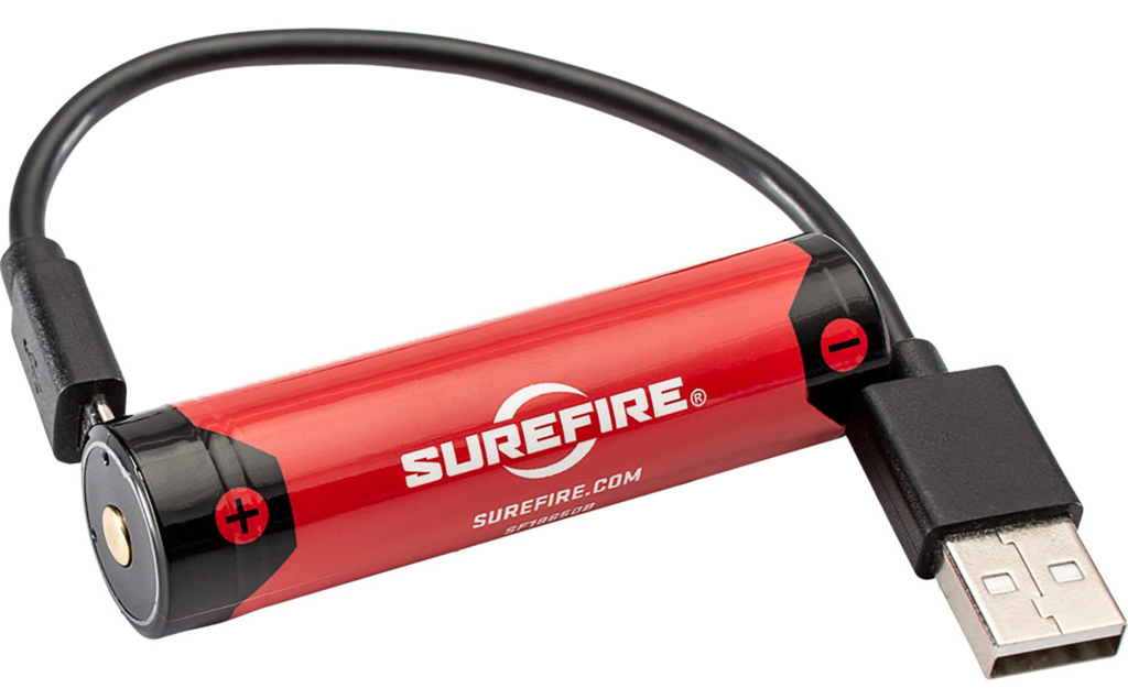 SureFire SF18650B Rechargeable Battery – 3.6V 3,500 mAh Micro-USB