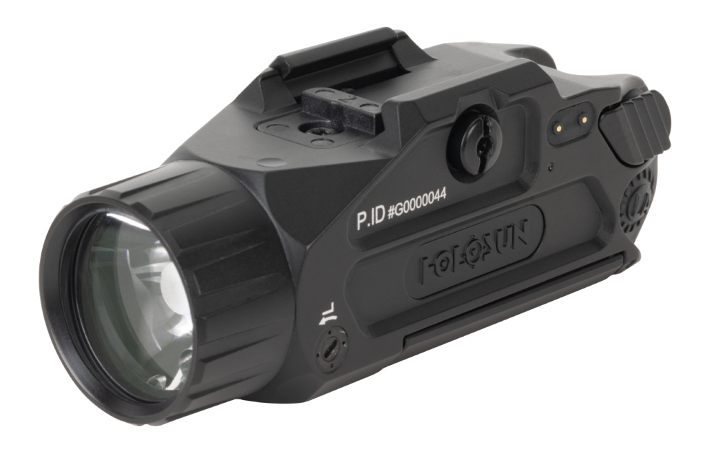 Holosun P.ID-PLUS Weapon Light & Laser – 900 Lumens, Green Laser, Black