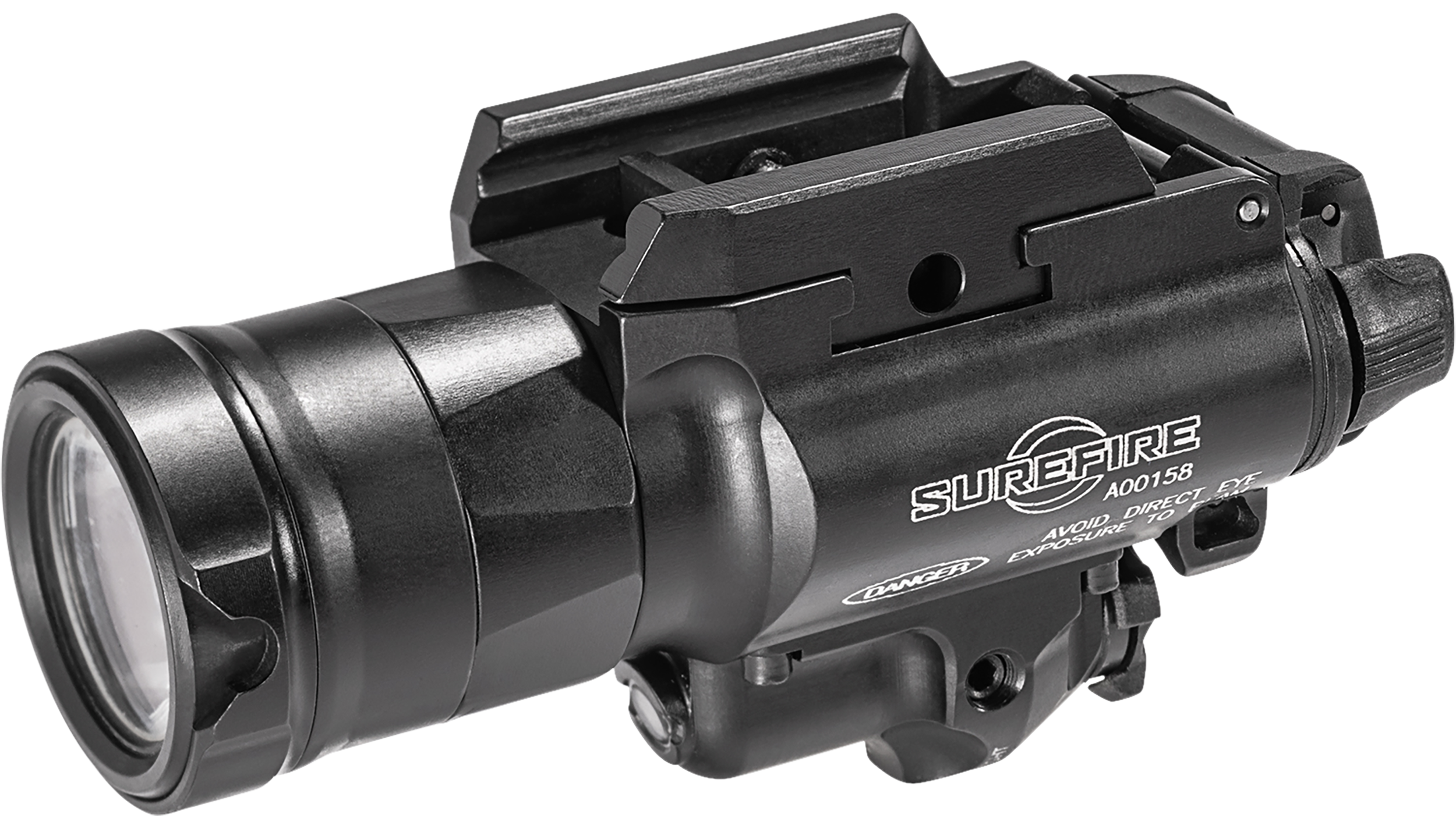 SureFire X400 Ultra MasterFire WeaponLight with Green Laser – 1,000 Lumens, Black