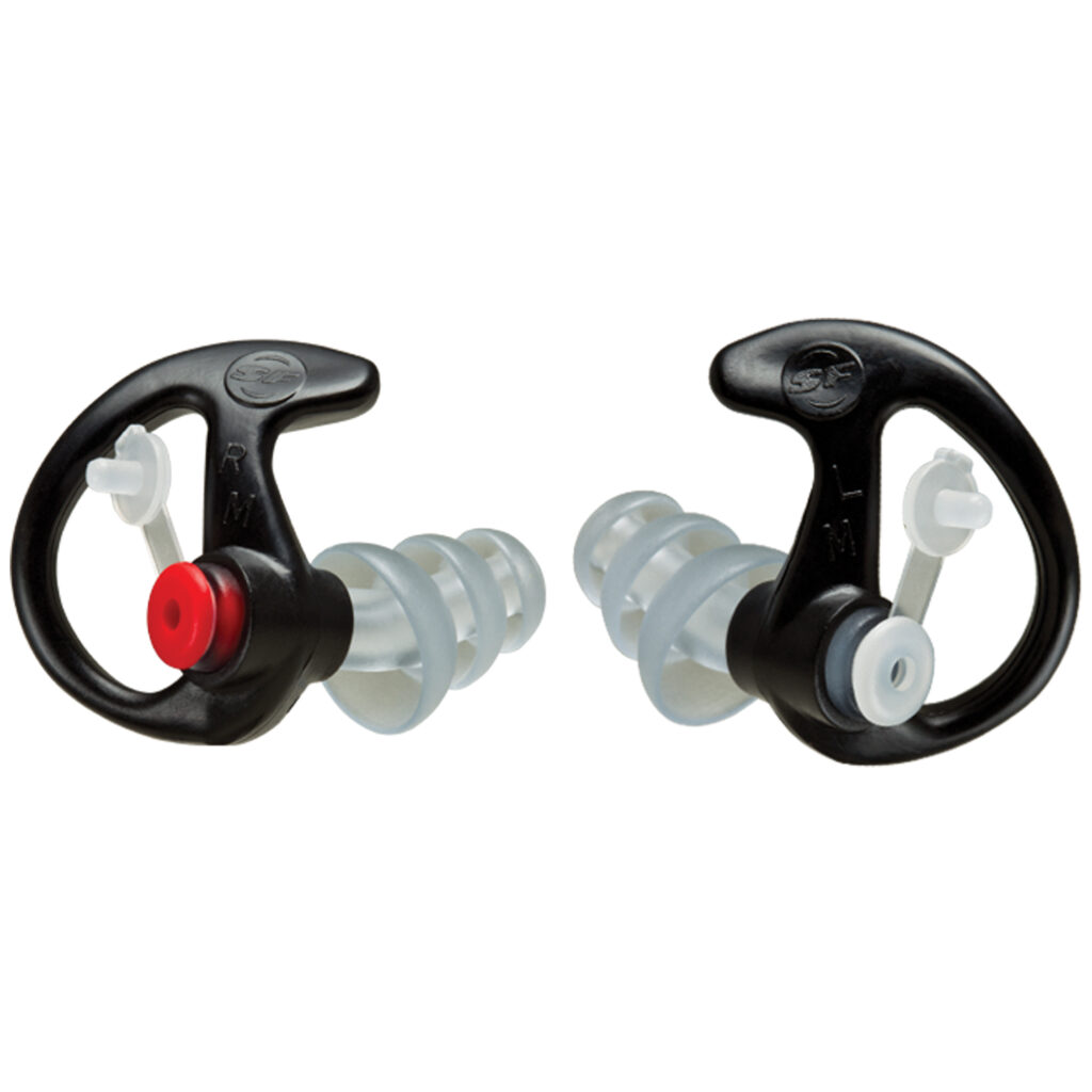 SureFire EP4 Sonic Defenders Plus Earplugs – NRR 24 dB, Triple-Flanged, Medium, Black