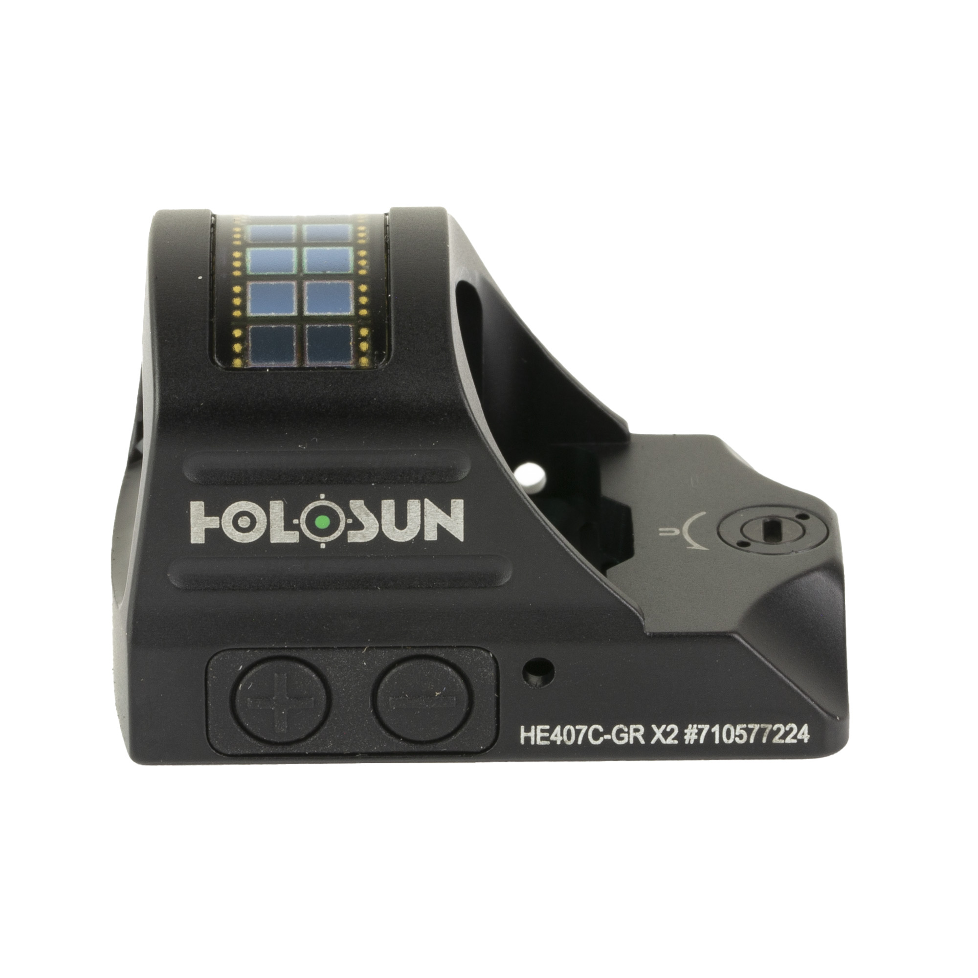 Holosun HE407C-GR X2 Pistol Green Dot – 2 MOA Dot, Solar, Black - Image 3