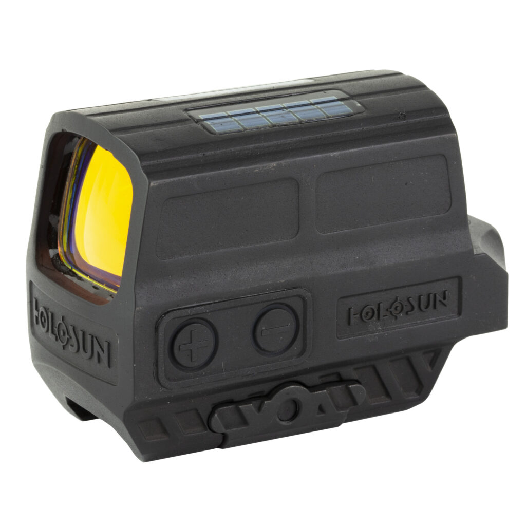 Holosun HE512T-RD Titanium Reflex Sight – 2 MOA Red Dot/65 MOA Circle, Solar