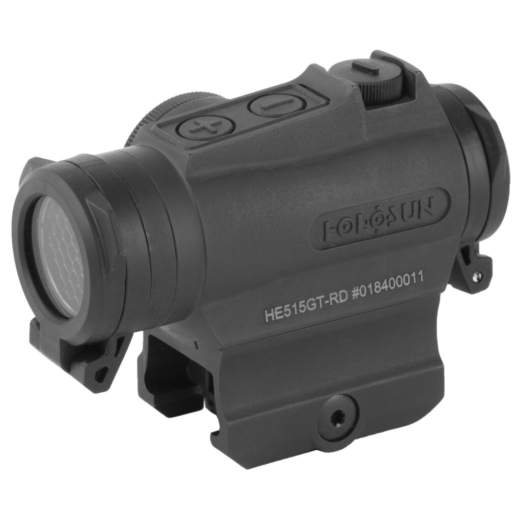 Holosun HE515GT-RD Titanium Micro Red Dot – 2 MOA Dot/65 MOA Circle, QD, Black