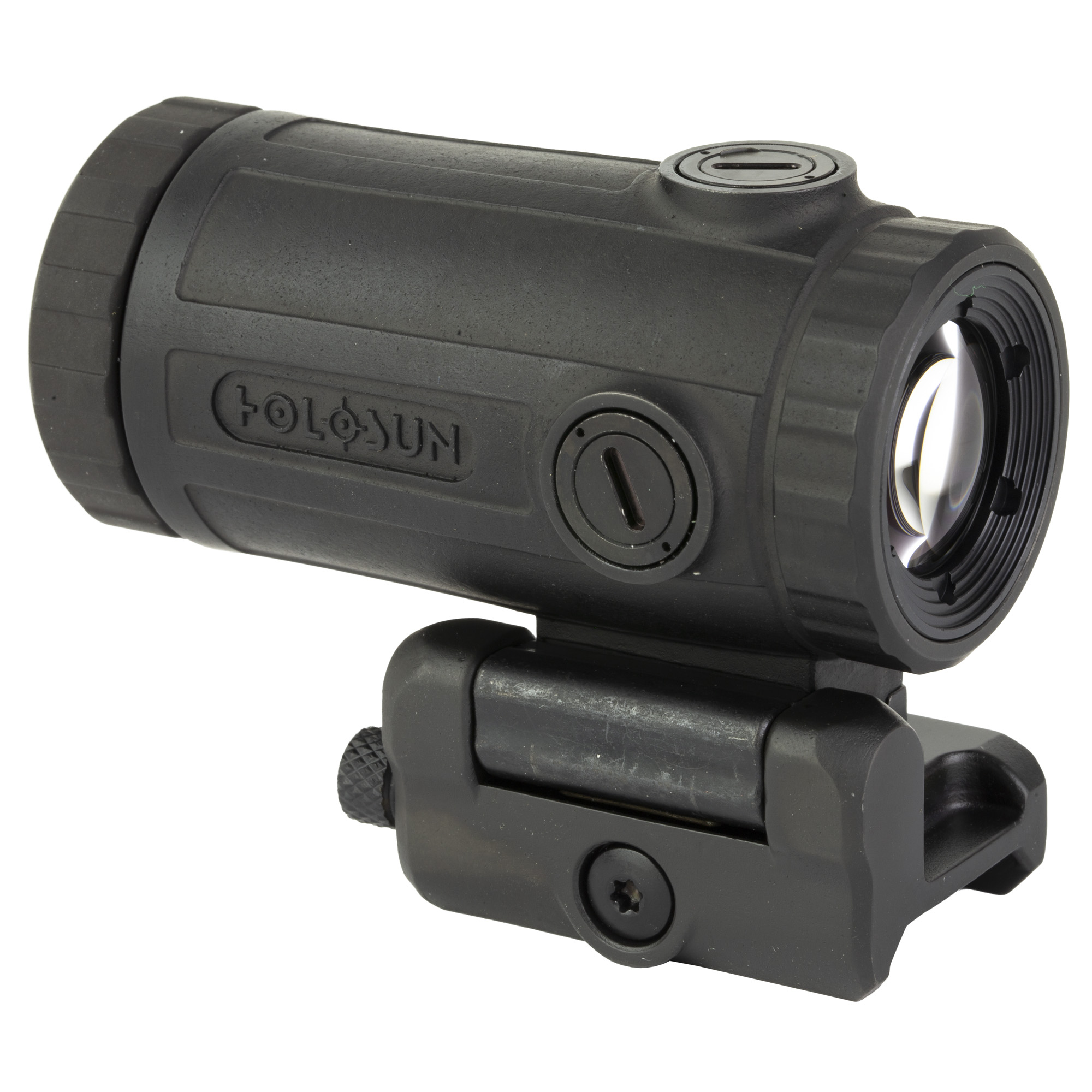 Holosun HM3XT 3x Magnifier – Titanium, Flip-to-Side QR Mount, Black - Image 2