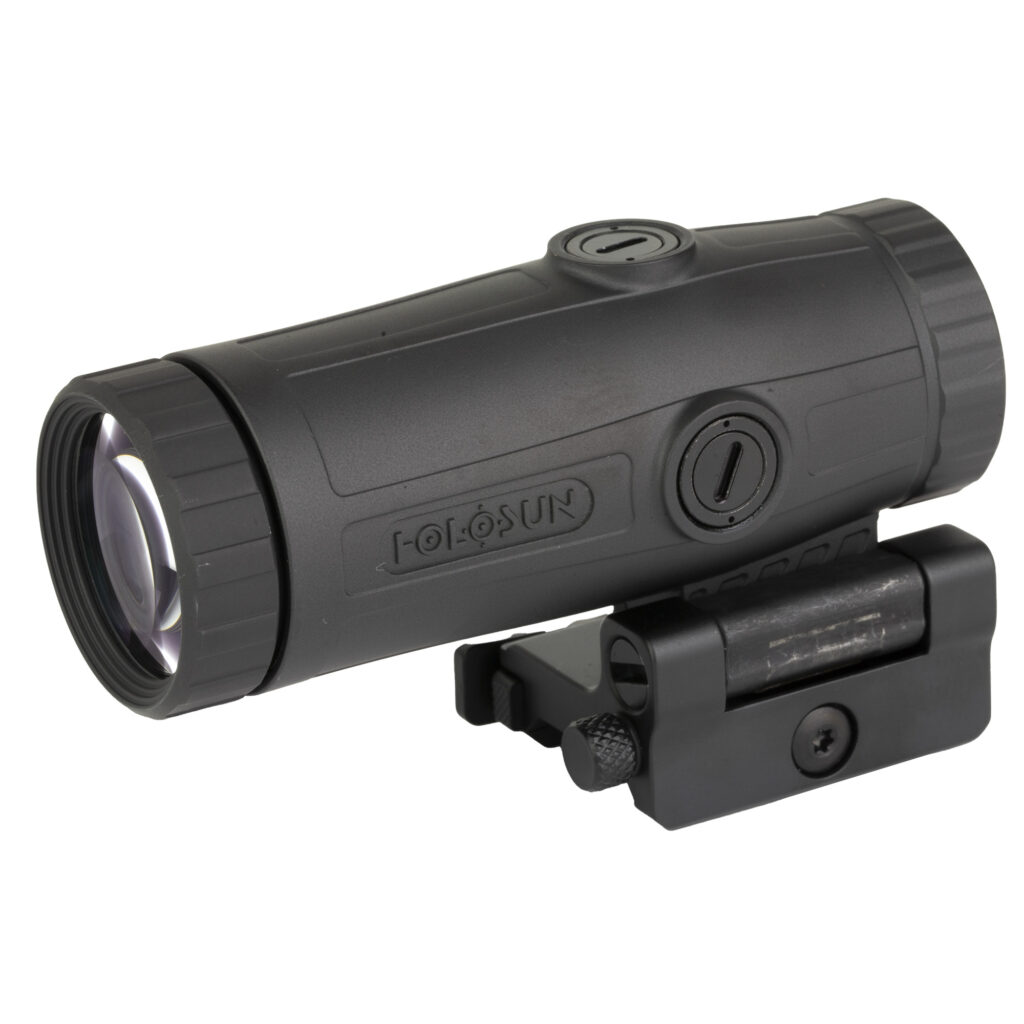 Holosun HM3X 3x Magnifier – Flip-to-Side QD Mount, Aluminum, Black
