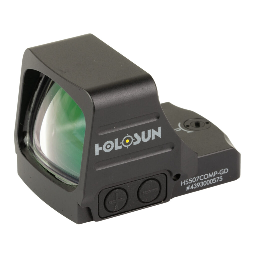 Holosun HS507COMP-GD 507COMP Open Pistol Sight – 2 MOA Gold Dot, Black