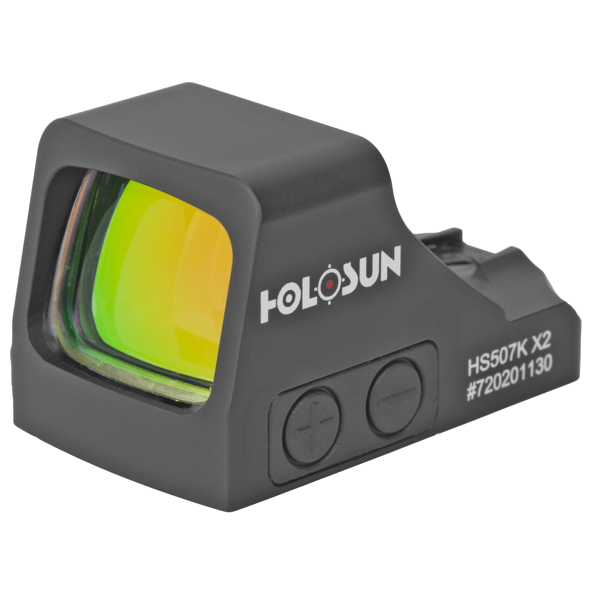 Holosun HS507K X2 Subcompact Pistol Red Dot – 2 MOA Dot/32 MOA Circle, Black
