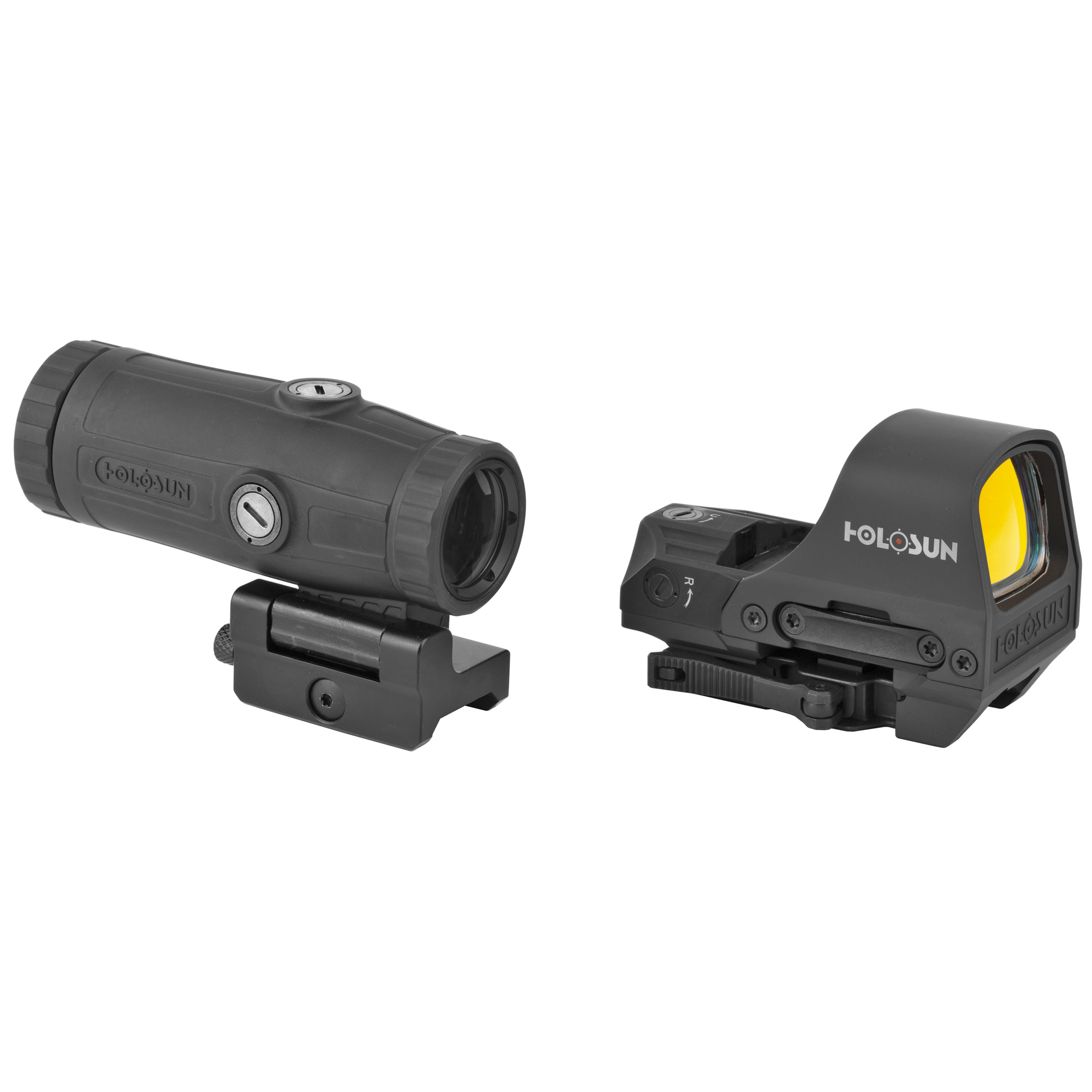 Holosun 510C+HM3X Combo – HS510C Red Dot Reflex Sight & HM3X 3x Magnifier, Black - Image 2