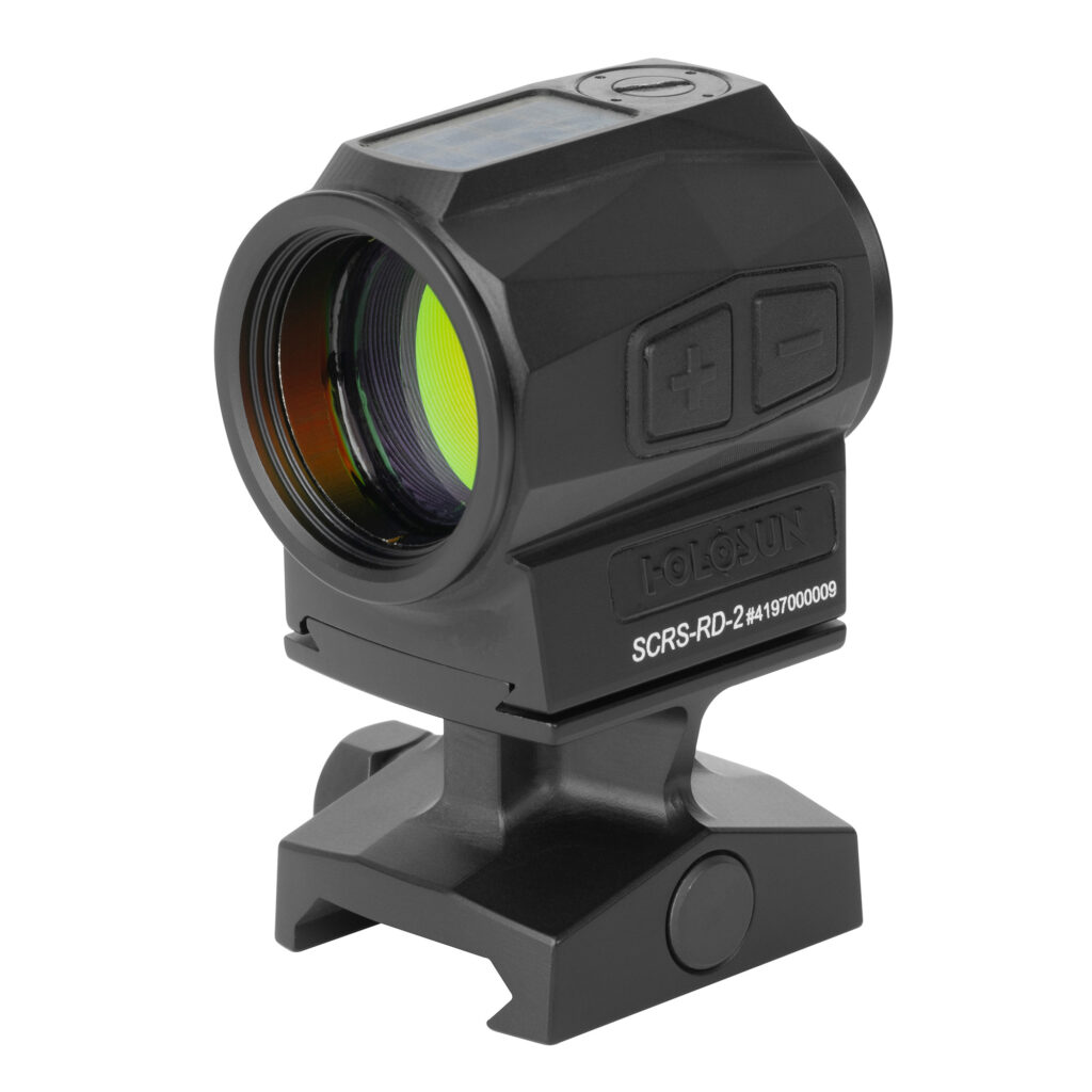 Holosun SCRS-RD-2 Solar Rifle Sight – 2 MOA Red Dot, Black