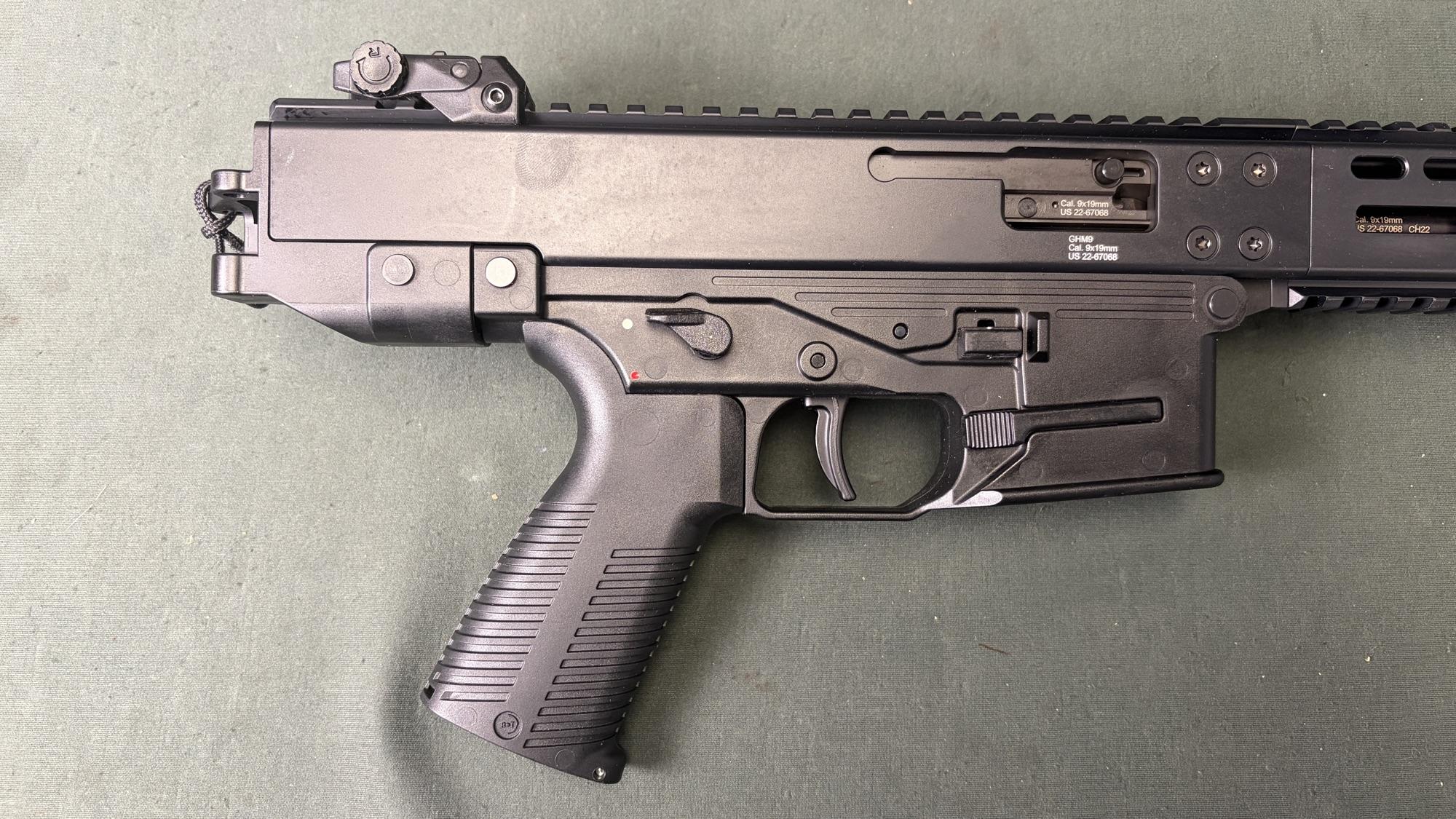 B&T GHM9 Sport 9mm 16 Inch Barrel Black Semi-Auto Pistol New in Box - Image 4