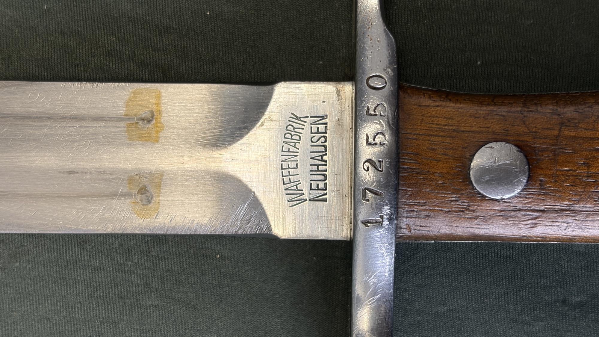 Swiss K11 Schmidt-Rubin 7.5x55 All Matching with Bayonet and Troop Tag - Image 4