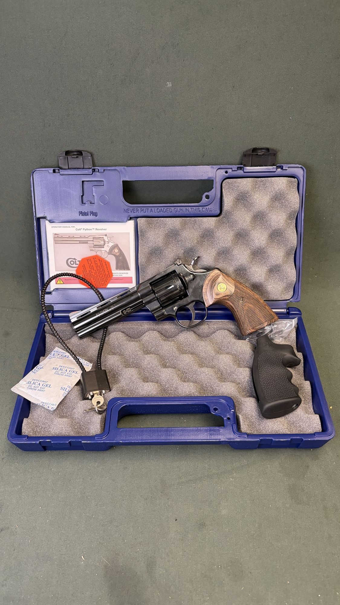 Colt Python .357 Magnum 5 Inch Blued Like New with Factory Box