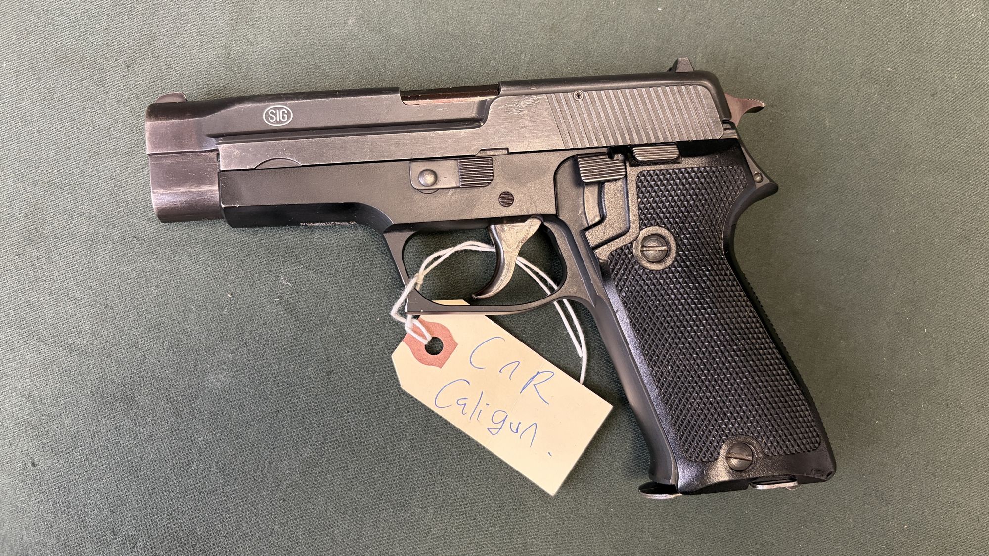 SIG P75 P220 9mm Swiss Army Issue A-Prefix Matching with Swiss Crest (CA legal)
