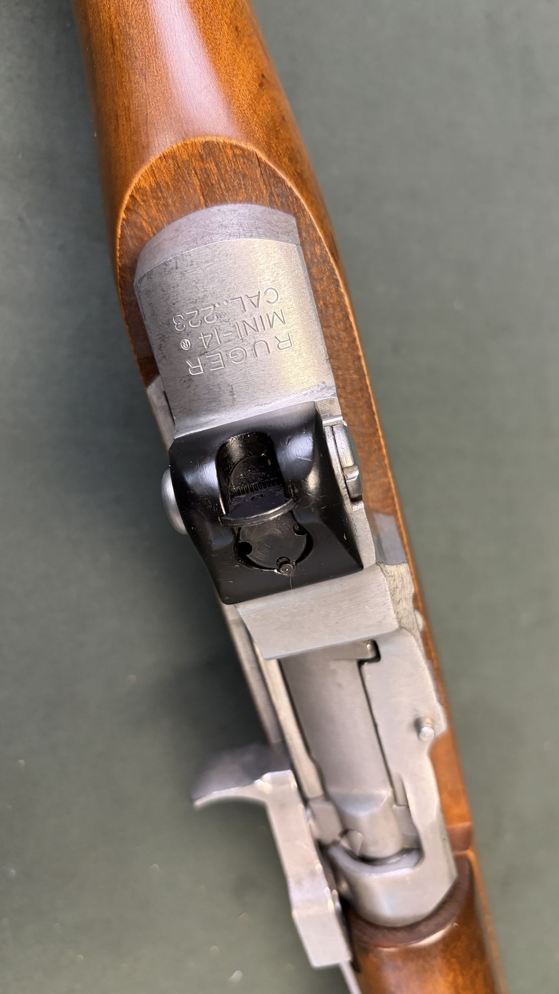 Ruger Mini-14 .223 Stainless 1980 Early Wood Handguard with 10 Round Mag - Image 2
