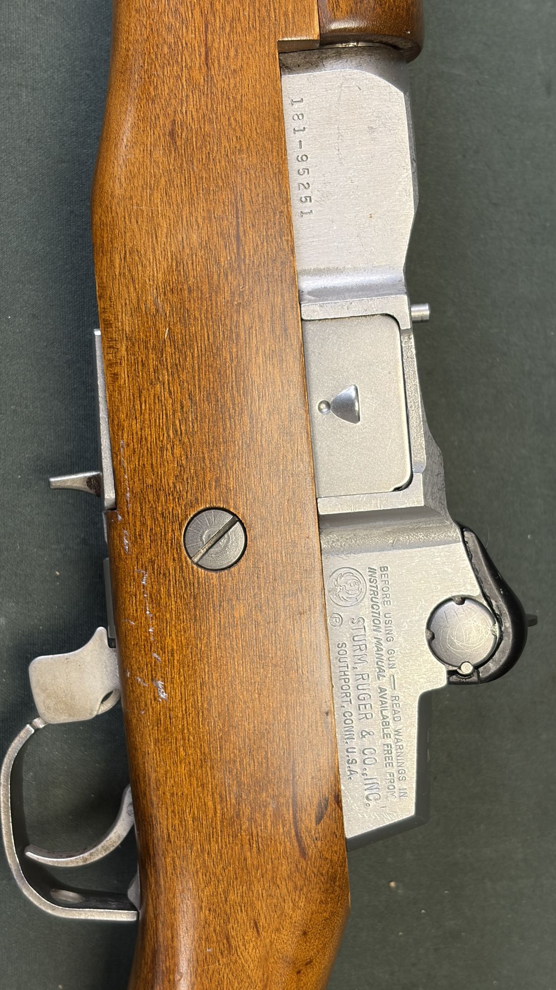 Ruger Mini-14 .223 Stainless 1980 Early Wood Handguard with 10 Round Mag - Image 3