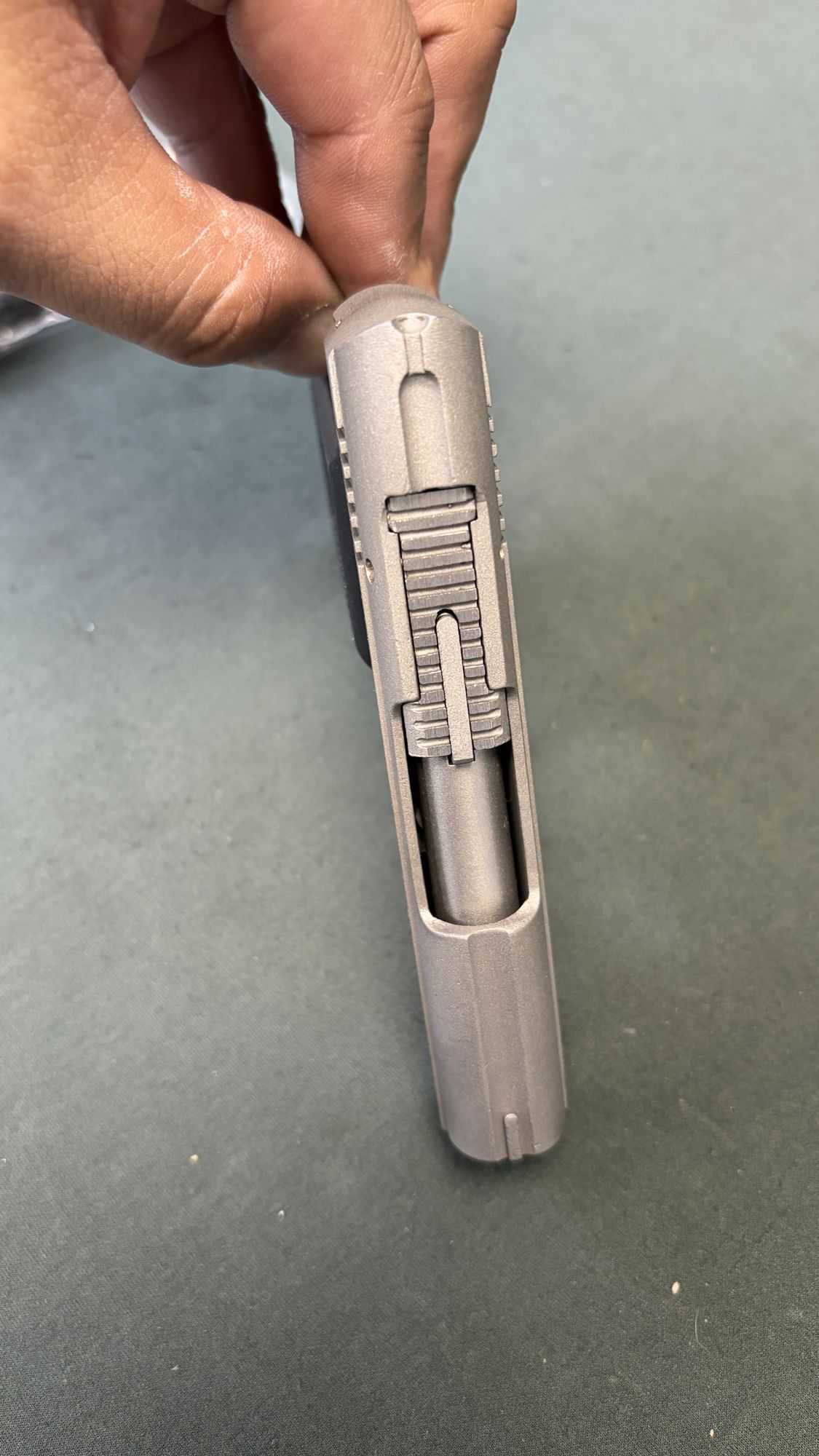 AMT Backup .380 ACP Single Action Stainless Like New with Four Magazines - Image 4