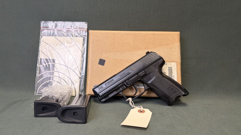 HK P2000 V4 9mm Swiss CH Marked with Matching Box Target and Papers