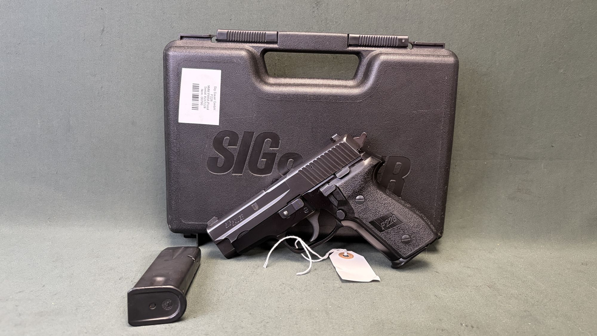 1995 SIG P228 9mm German Made Swiss Ticino Police Crest No Import Mark