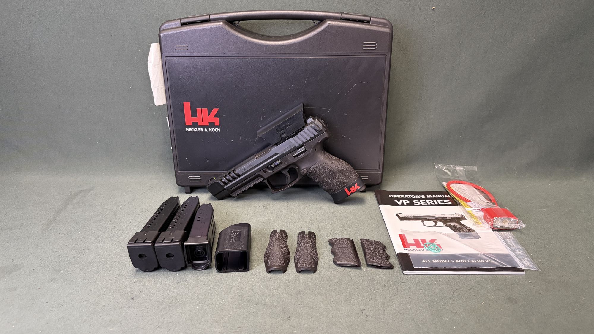 HK VP9L 9mm Long Slide with Burris FastFire 3 and Three Magazines