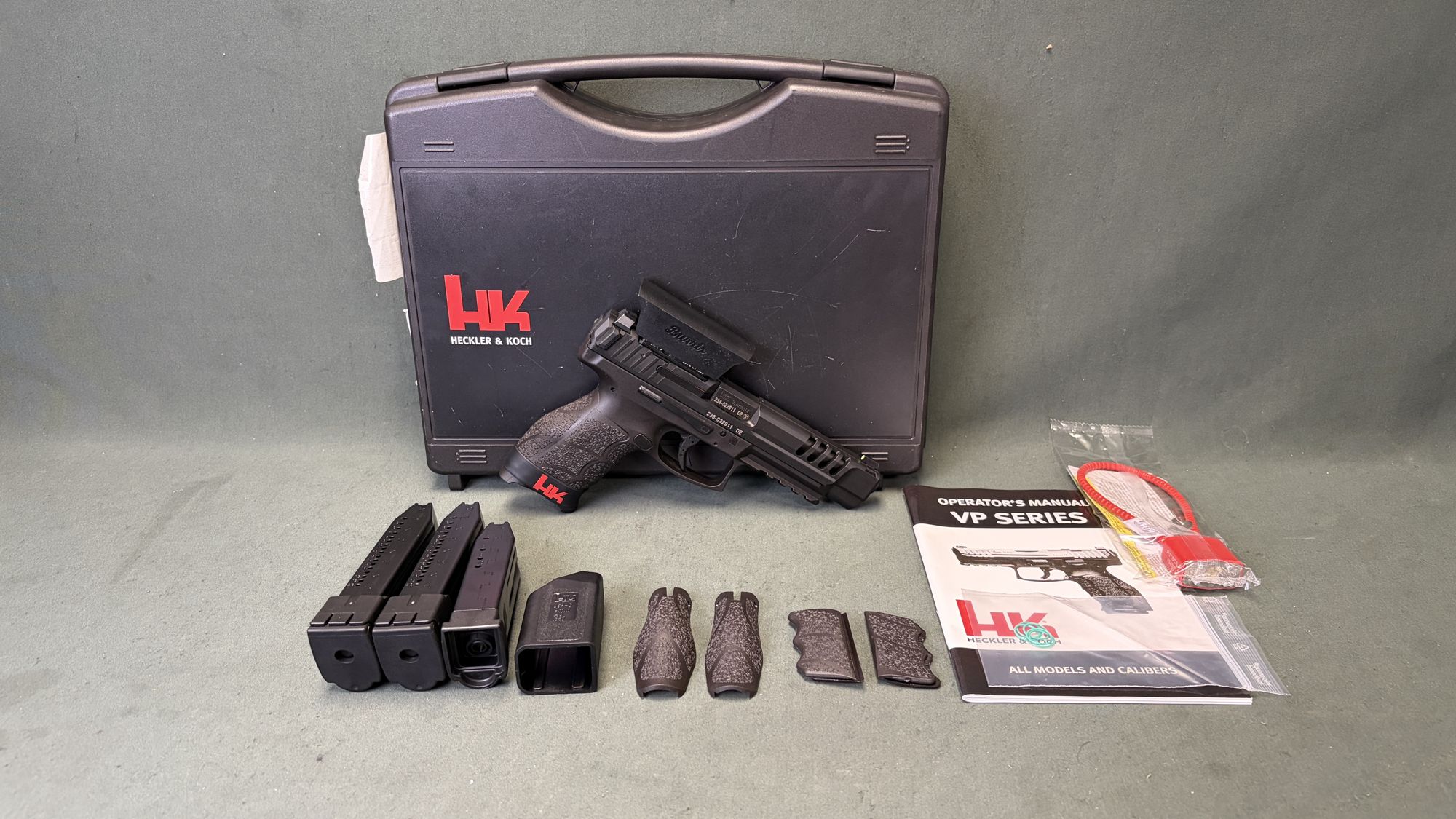 HK VP9L 9mm Long Slide with Burris FastFire 3 and Three Magazines - Image 2
