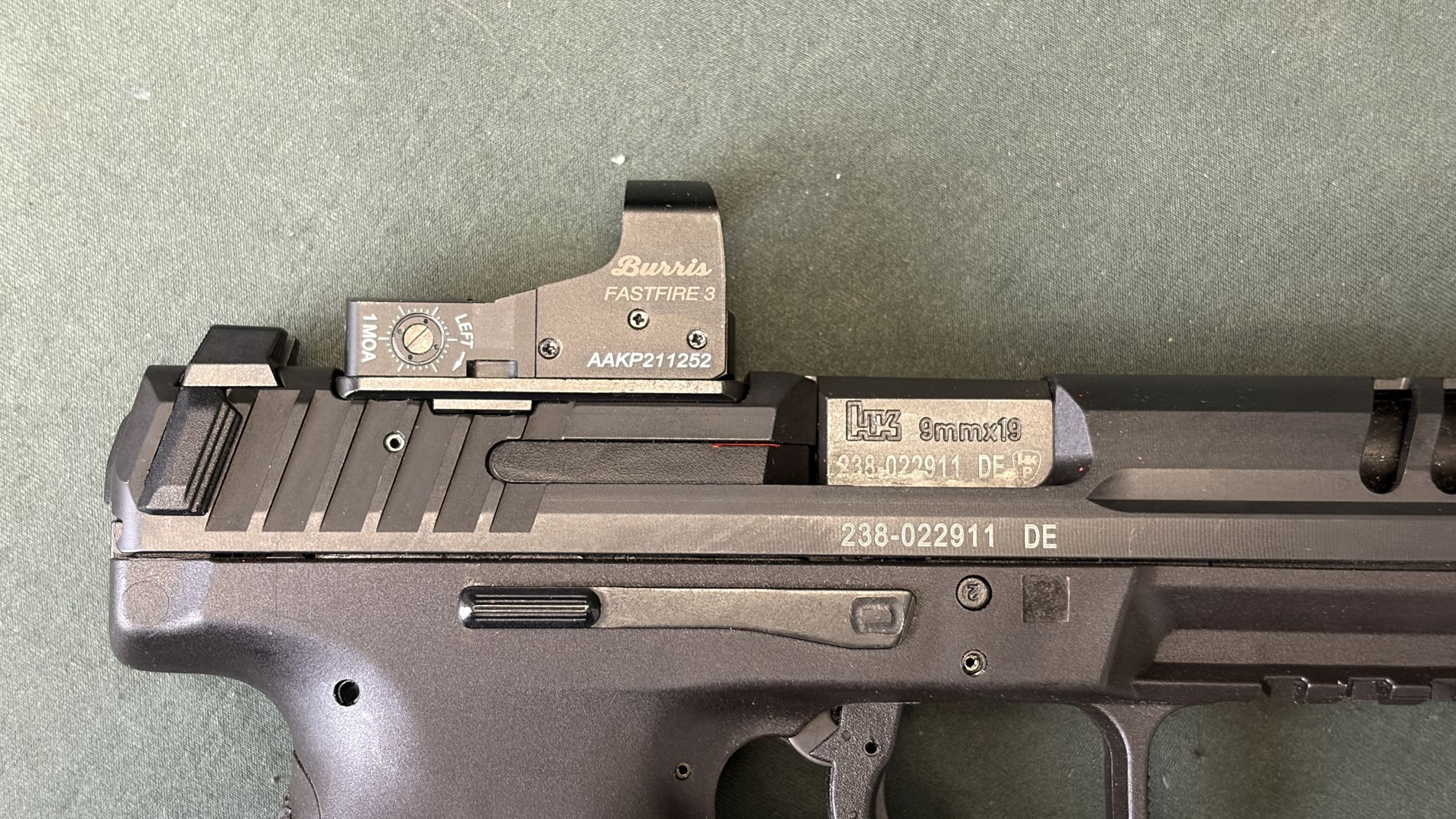 HK VP9L 9mm Long Slide with Burris FastFire 3 and Three Magazines - Image 5