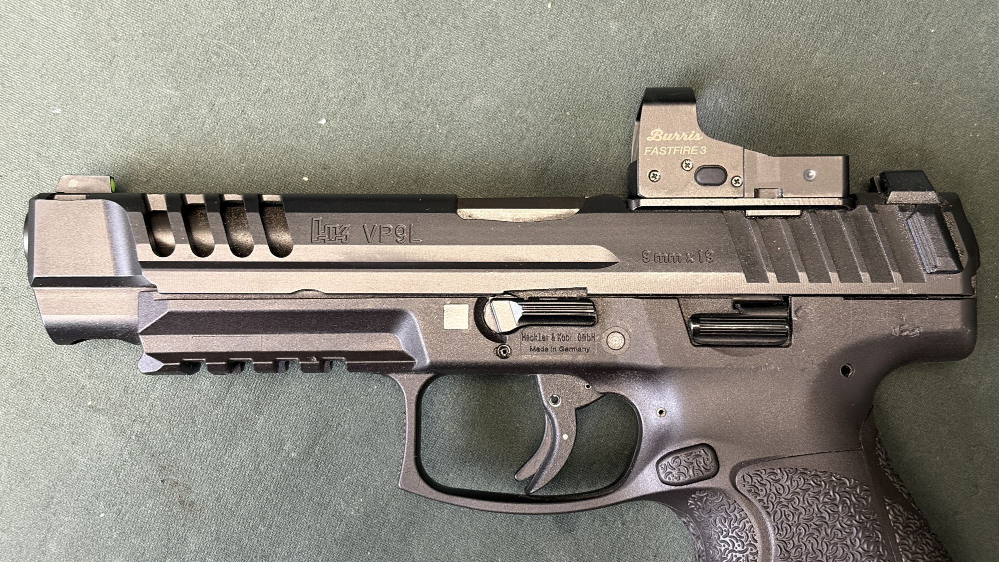 HK VP9L 9mm Long Slide with Burris FastFire 3 and Three Magazines - Image 7
