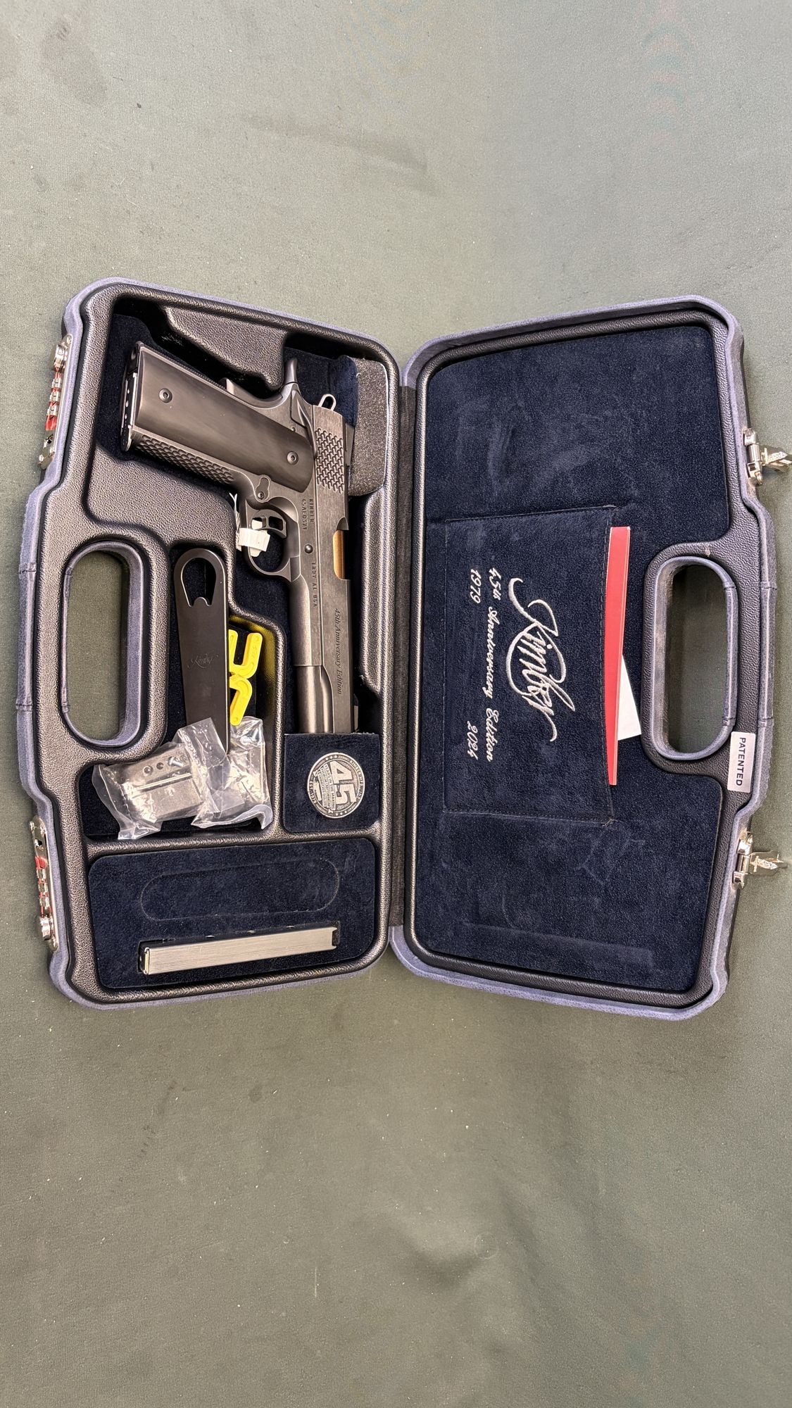 Kimber 45th Anniversary 1911 .45 ACP Unfired 1 of 2024 with Negrini Case - Image 2