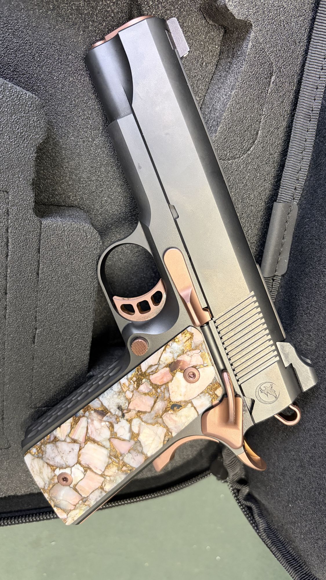 Nighthawk Custom Lady Hawk 1911 9mm Unfired Open Box with Soft Case - Image 4