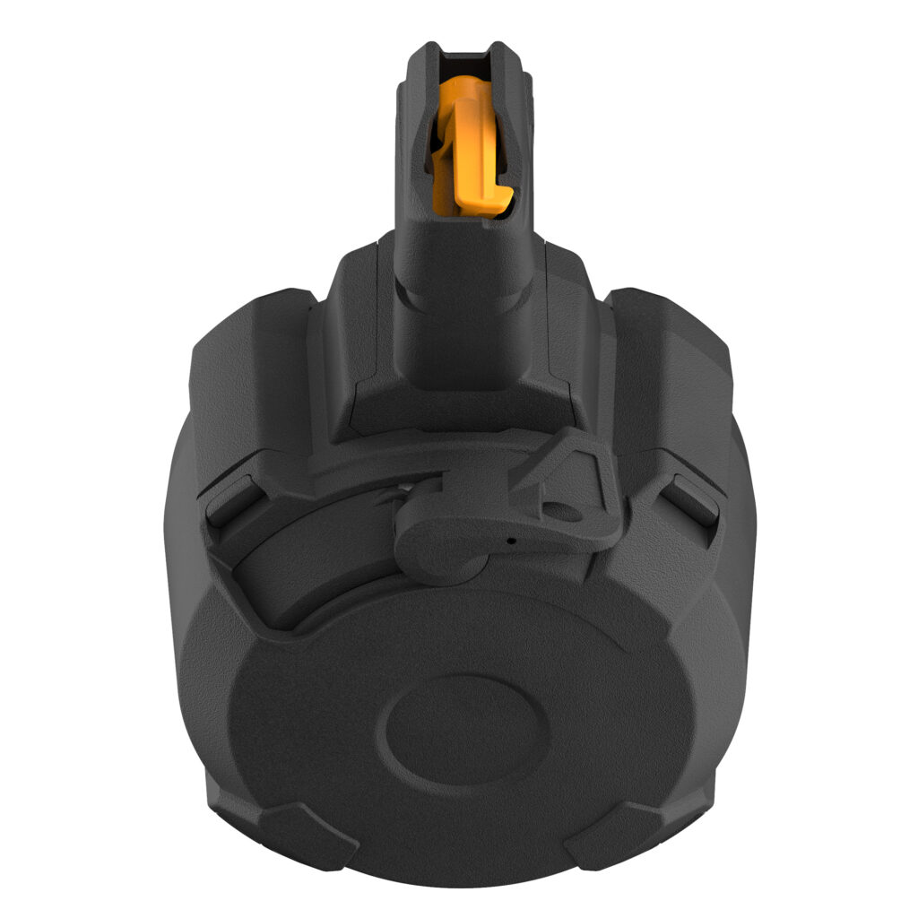 Magpul PMAG D-50 GL9-PCC Drum – 50rd 9mm, Glock-Pattern PCC, Black
